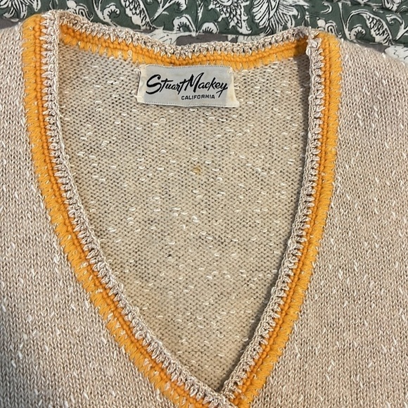 Vintage 60’s Stuart Mackey California Open Front Knit Cardigan Sweater Size 6 - Picture 11 of 13